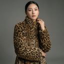 Leopar Kürk - Kahverengi/Siyah
